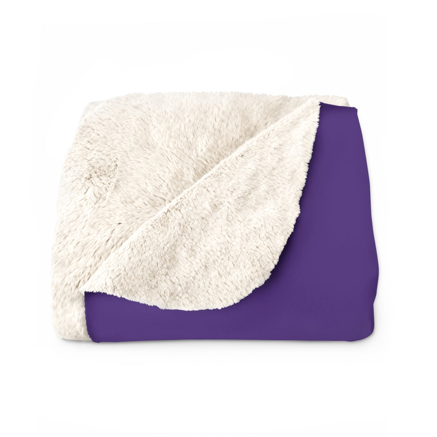 Purple Fleece Throw – Miester Blanket “Give me a hug” – 150x130cm