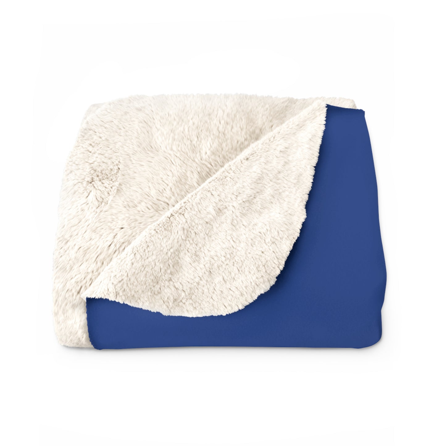 Dark Blue Fleece Throw – Miester Blanket “Give me a kiss” – 150x130cm