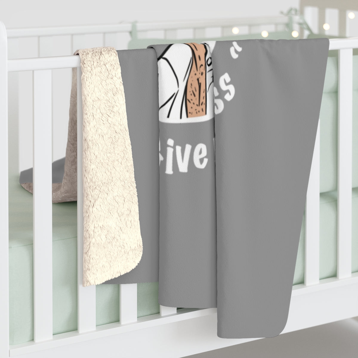 Miester Blanket - Give me a Kiss - Zilver - 150cm bij 130cm